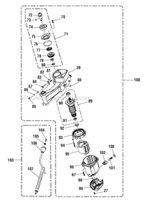 Part Location Diagram of 039143005026 Ryobi Bearing (629z)