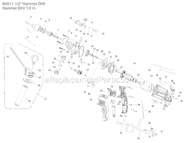 Part Location Diagram of 690176004 Ryobi CHUCK KEY 1/2 WEI