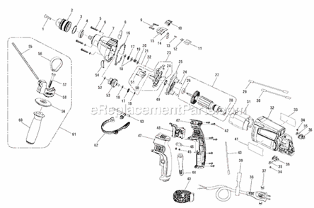 Page A Diagram and Parts List for R5013  Ridgid Hammer Drill