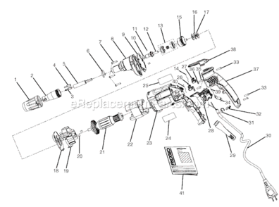 Part Location Diagram of 671220001 Ridgid Magnet Bit Holder