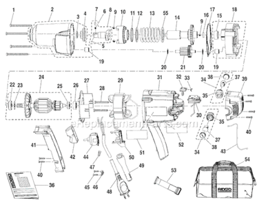 Part Location Diagram of 760431002 Ridgid Switch