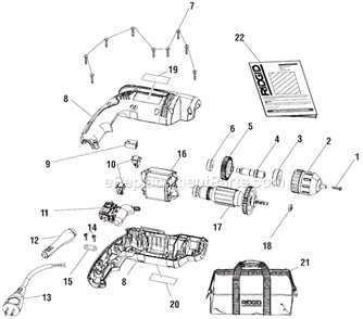 Part Location Diagram of 670178004 Ryobi CHUCK