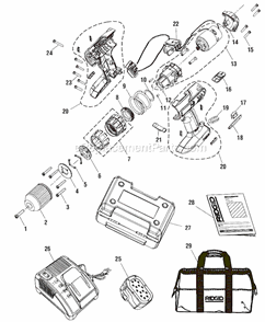 Part Location Diagram of 270001400 Ridgid Switch Assembly