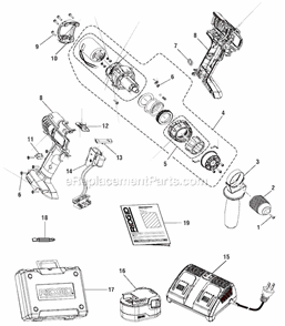 Part Location Diagram of 300912010 Ridgid Carrying Case - R82015