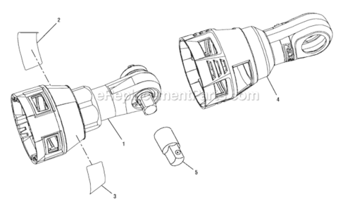 Page A Diagram and Parts List for R8223403  Ridgid Wrench