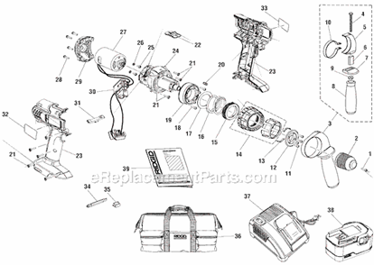 Part Location Diagram of 511459002 Ridgid Housing End Cap