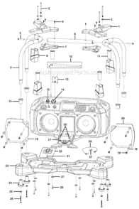 Part Location Diagram of 140315001 Ridgid 24V Li-Ion Charger (R85009)