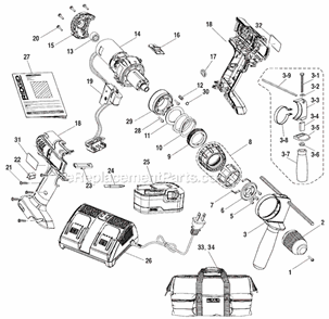 Part Location Diagram of 301027007 Ridgid Spindle Collar