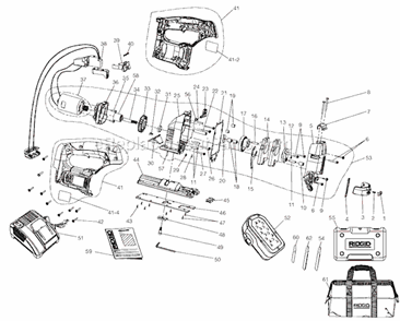 Part Location Diagram of 270018067 Ridgid Switch Assembly