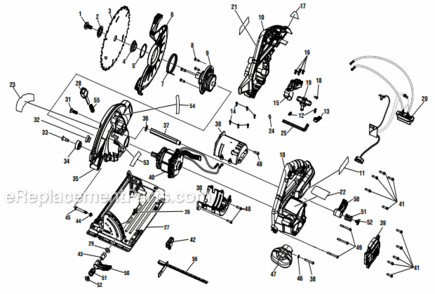 Page A Diagram and Parts List for R8653  Ridgid Circular Saw