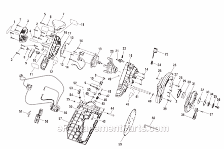 Part Location Diagram of 840312001 Ryobi RECTIFIER 6A 400V