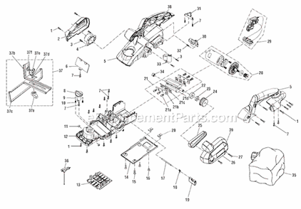 Part Location Diagram of 230049013 Ryobi MOTOR ASSEMBLY