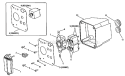 Part Location Diagram of 638700010 Ridgid Cover Plate (Stationary Control Panel)