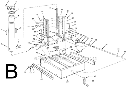 Part Location Diagram of 131201 Ryobi HC LOCKWASHER 5/16