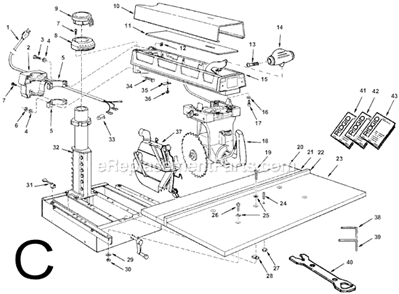 Part Location Diagram of SP6263 Ridgid Owners Manual - English