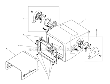 Toolbox Monitor 3 Diagram and Parts List for SEESNAKE  Ridgid Drain Cleaner