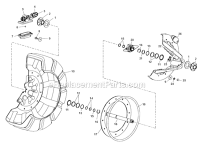Mini Reel Assembly Diagram and Parts List for SEESNAKE  Ridgid Drain Cleaner