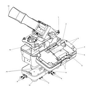 Toolbox Monitor 2 Diagram and Parts List for SEESNAKE  Ridgid Drain Cleaner