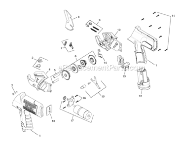 Part Location Diagram of 31003 Ridgid Blade Pin