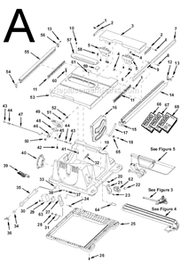 Part Location Diagram of 829971-8 Ridgid Base W/Labels