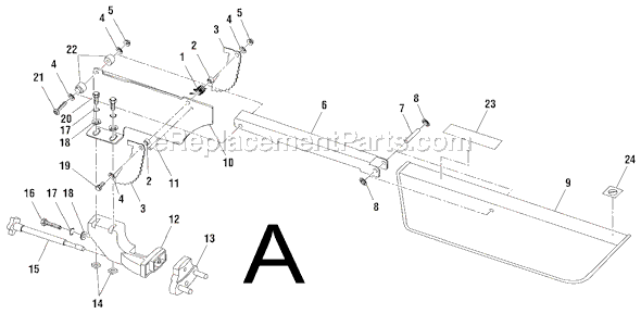 Page A Diagram and Parts List for TS2410LS  Ridgid Table Saw
