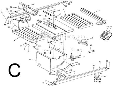 Part Location Diagram of 824340-5 Ridgid Rail Rear