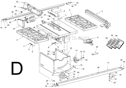 Part Location Diagram of 824340-6 Ridgid Rail Rear