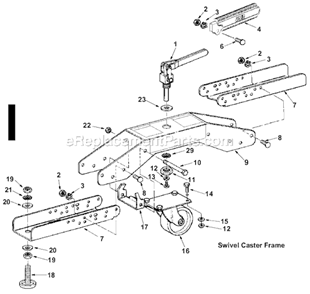 Page I Diagram and Parts List for TS24240  Ridgid Table Saw