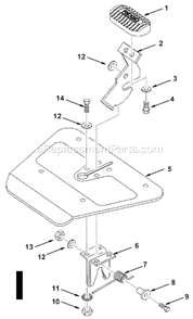 Page I Diagram and Parts List for TS24241  Ridgid Table Saw