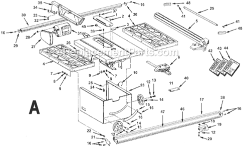Part Location Diagram of 60462 Ridgid Foot Switch Assembly