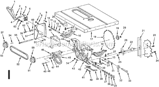 Part Location Diagram of 829765 Ryobi HC ECCENTRIC LEVER