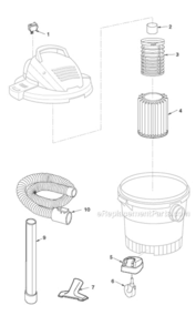 Part Location Diagram of 12293 Ridgid Caster