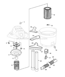 Part Location Diagram of 315534-1 Ridgid Washer