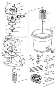 Part Location Diagram of 72892 Ridgid Blower Nozzle