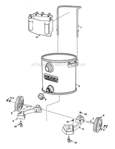 Part Location Diagram of 830840 Ridgid Caddy, Left