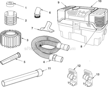 Part Location Diagram of 31718 Ridgid Angular Dust Brush 1 7/8