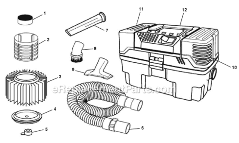Part Location Diagram of 23773 Ridgid Hose, 7` Super Flex