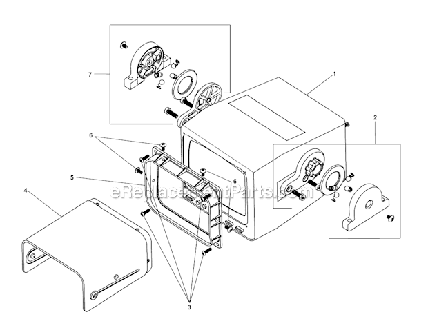 Toolbox Monitor 3 Diagram and Parts List for SEESNAKE  Ridgid Drain Cleaner