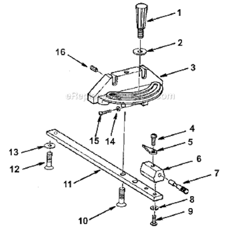 Figure No 3 Diagram and Parts List for TS24001  Ridgid Table Saw