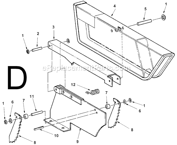 Page D Diagram and Parts List for TS24241  Ridgid Table Saw