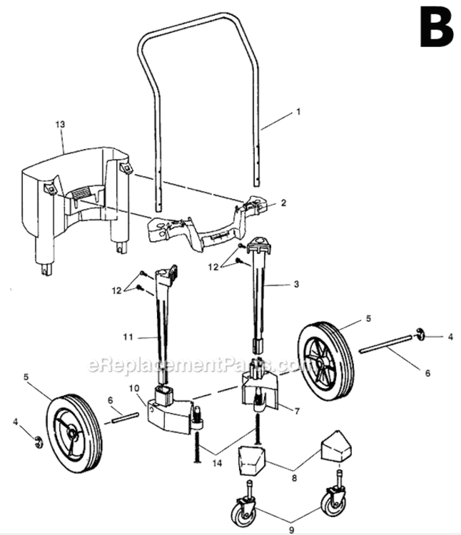 Page B Diagram and Parts List for WD1735  Ridgid Utility Vacuum