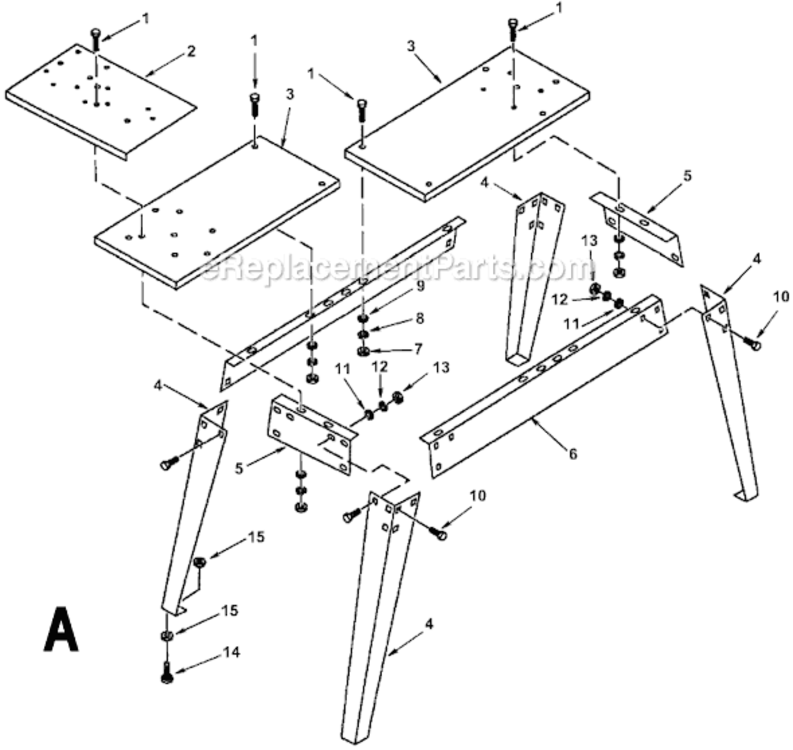 Page A Diagram and Parts List for WL12000LS  Ridgid Lathe