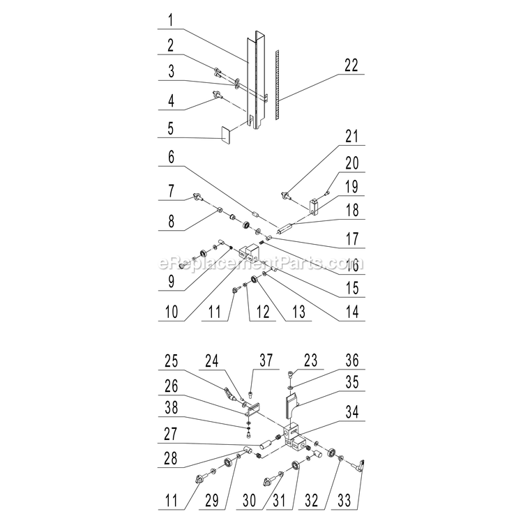 Page A Diagram and Parts List for 10-900  Rikon Miscellaneous