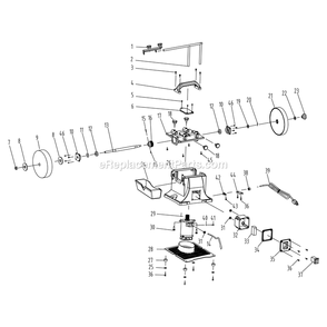Part Location Diagram of P82-100-21 Rikon Polishing Wheel M200x30xm12.5m