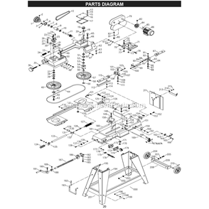 Page A Diagram and Parts List for 15-400  Rikon Band Saw