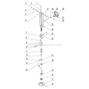 Blade Tension And Tracking Diagram and Parts List for 10-342  Rikon Band Saw