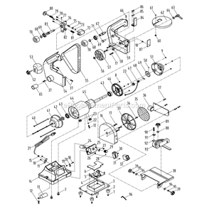 Page A Diagram and Parts List for 50-161VS  Rikon Sander Grinder