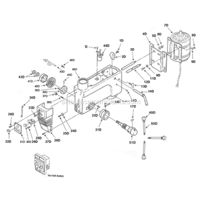 Page C Diagram and Parts List for 30-240  Rikon Drill Press