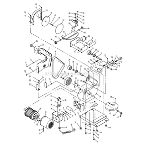 Page A Diagram and Parts List for 50-150  Rikon Sander Grinder