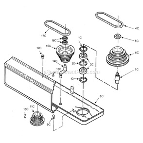 Part Location Diagram of P30-230-9D Rikon Cast Handle   (USE P1-1504011-02011Y)  H-2-4-3